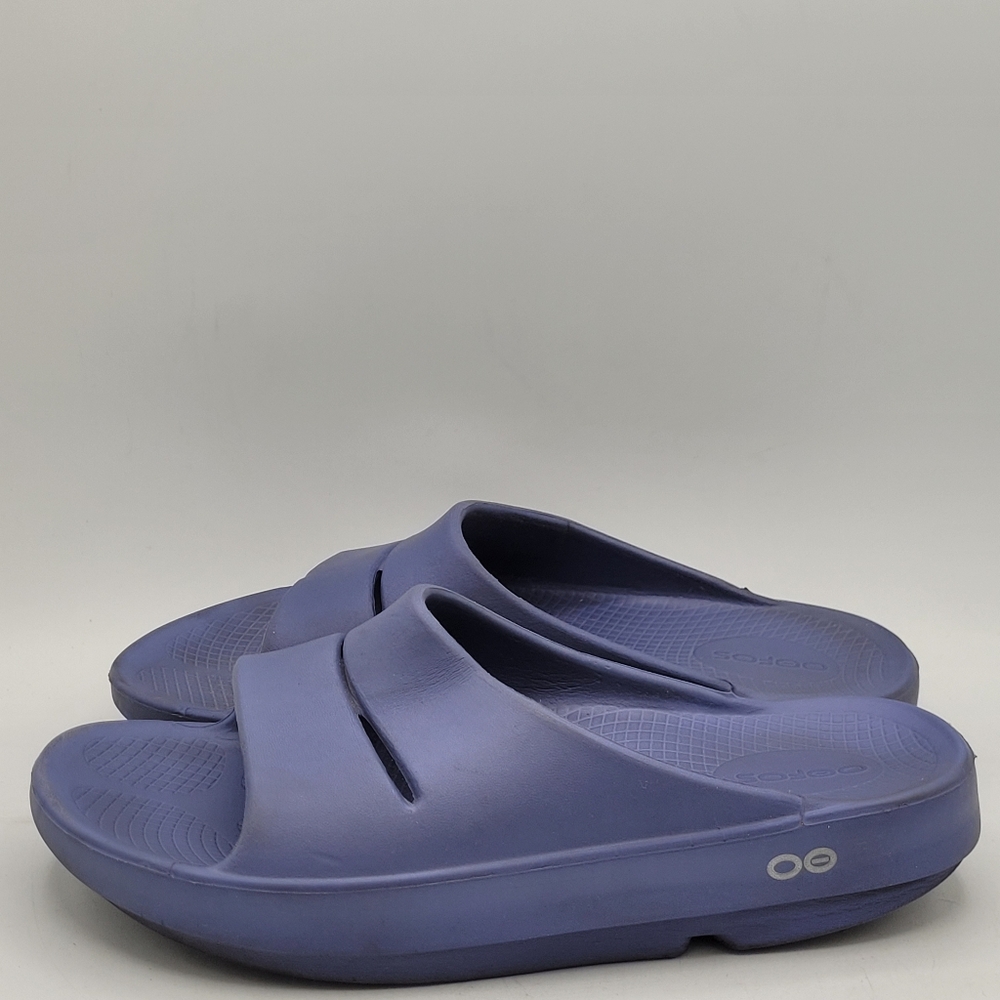 Oofoos Ooahh Purple Slides Size 7 In Women 5 In Mens - Picture 13 of 16